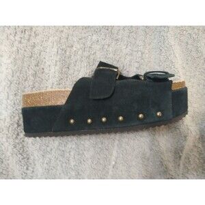 Cushionaire Black Platform Sandals